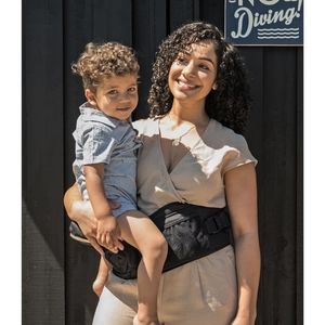 Black Baby Hip Seat Carrier - Comfortable Hands-Free Support